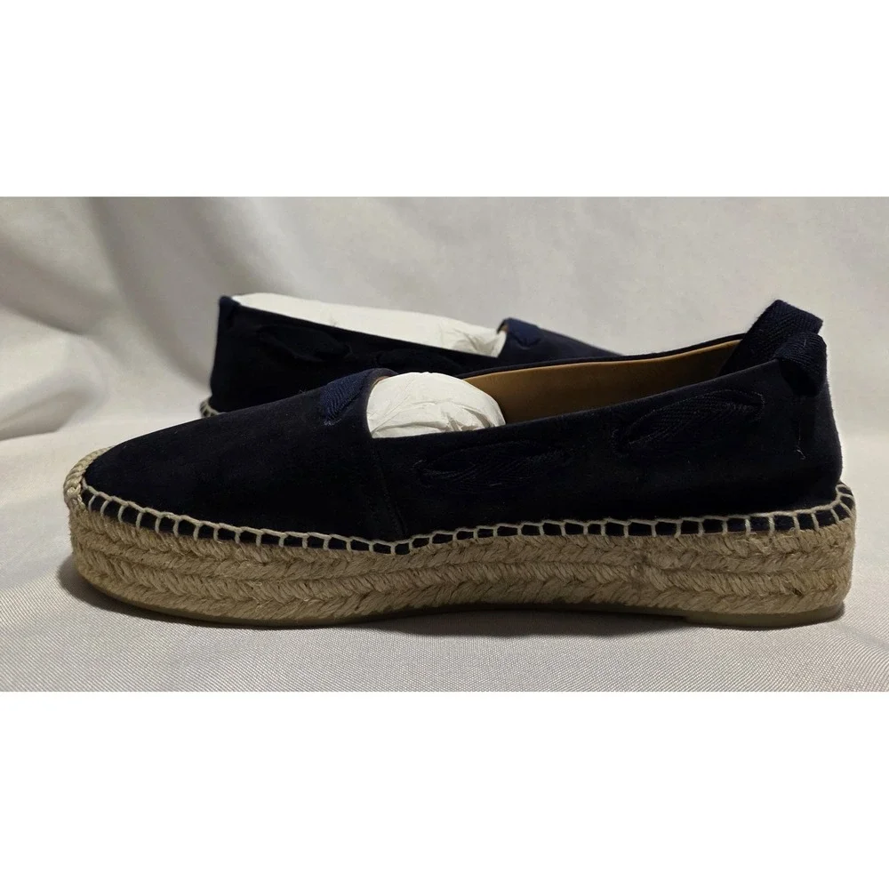 Ralph Lauren Purple Label 800876132002 Women's Blue Suede Espadrille.‎ Size 6.5